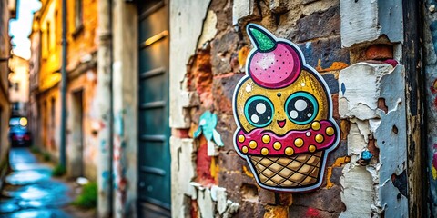 Urban exploration:  Worn ink, frosted flavors, grunge-inspired ice cream.