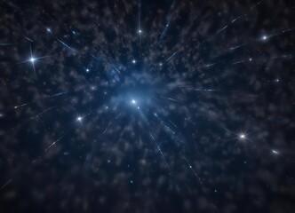 Dense constellation of bright stars against a deep blue background,  stardust,  universe, constellation