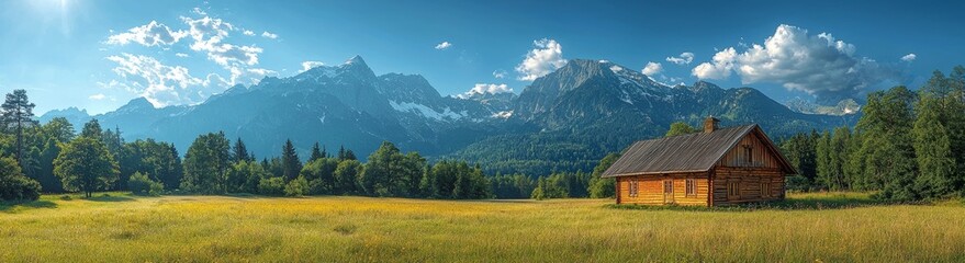 Obraz premium The Panorama of Eisenerz Alps, showcasing Reiting mountain massif in Styria, Austria