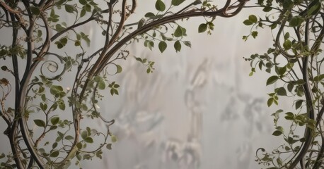 Delicate scrollwork with scrolling vines and tendrils, ornaments, foliage