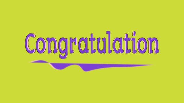 colorful background with text congratulation, celebration 