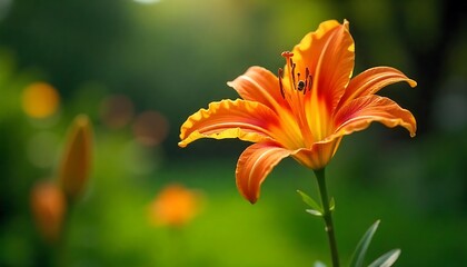 Fototapeta premium orange lily flower