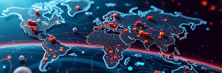 Business logistic import export and transport industry.