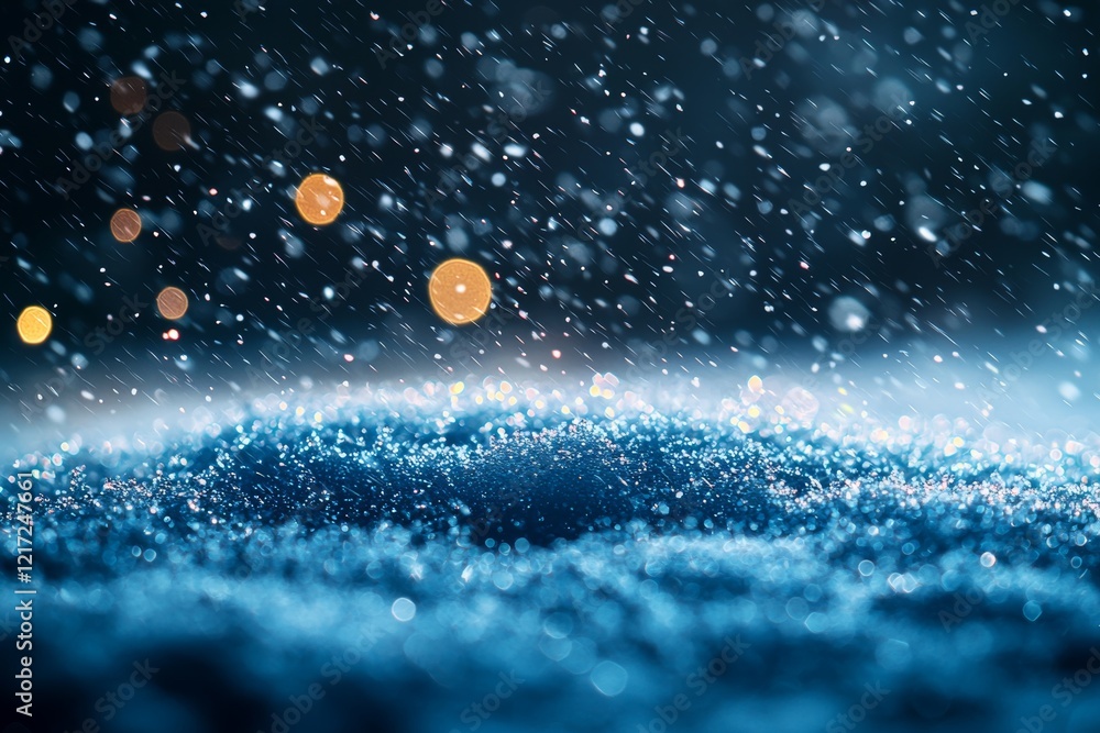 Poster in your project, real falling snow on a black background can be used as a texture layer. add it as a