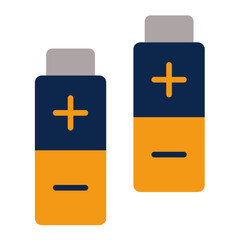 Fototapeta premium Extra Batteries Icon Style