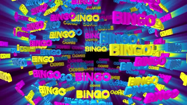 3D Bingo letters animation