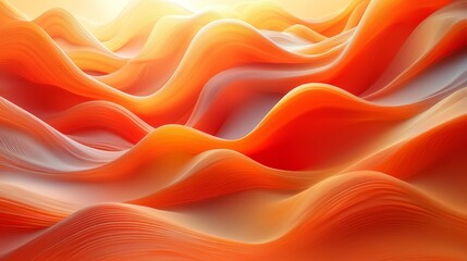 Fototapeta premium Fiery sunset painting rippling dunes in golden hues, beneath the sweeping wind and profound shadows, capturing the mystical empty quarter desert