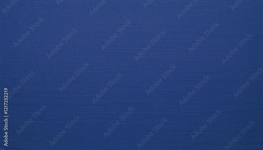 Poster textured blue fabric close-up for design, crafting, and backgrounds; detailed woven texture with sof