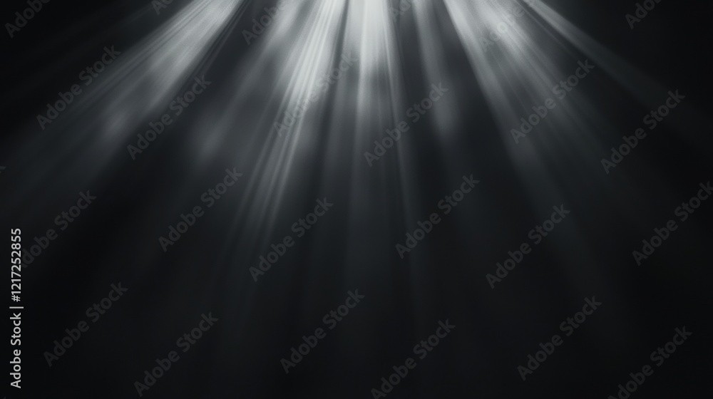 Poster black and white abstract background with a diagonal line of light rays radiating from the center. th