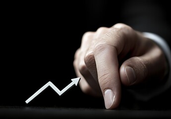 A businessman examining the key points for buying and selling stocks and cryptocurrencies, leveraging digital trends for business stock investment insights via charts