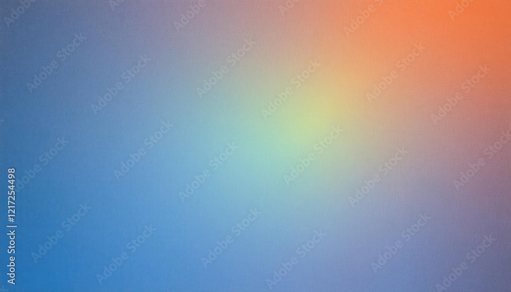Poster minimalist gradient background in soft pastel tones of orange and blue, perfect for web design, pres