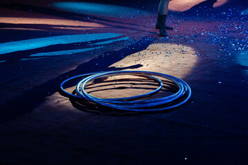 dancer with hoops in the circus © Daniel