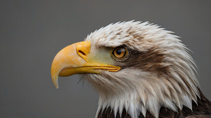 Obraz premium Close up portrait of a bald eagle