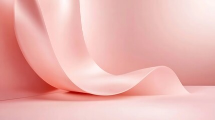 Abstract Pink Wave Background Design Minimalist Style