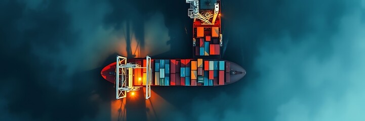 Business logistic import export and transport industry.