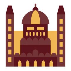 Hungarian Parliament Icon Style