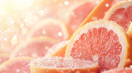 Close up of a purple grape and an orange fruit on a light background showcasing their textures and colors