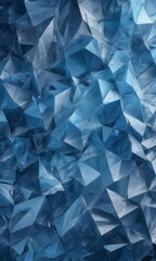 Naklejka premium Geometric blue frost pattern for web design and digital backgrounds , frost, blue background