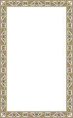 Vector gold and black square classic byzantine ornament. Rectangle, border, Ancient Greece, Eastern Roman Empire frame. Decoration of the Russian Orthodox Church