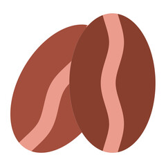 Coffee Beans Icon Style