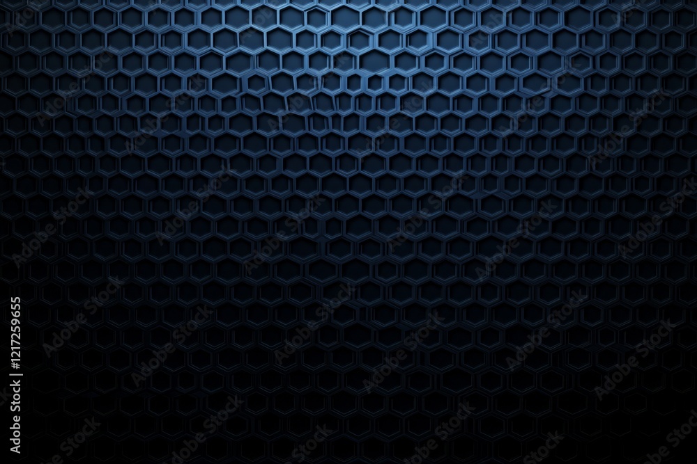 Poster a close up of a black background with a blue mesh pattern