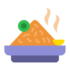 Nasi Goreng Icon Style