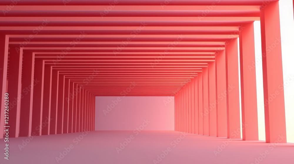 Poster vibrant modular structures with bold geometric patterns in stunning space design
