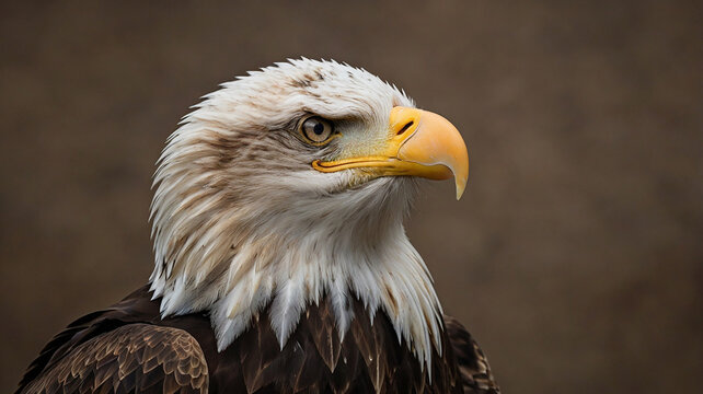 Close up portrait of a bald eagle