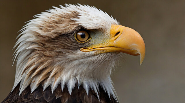 Close up portrait of a bald eagle