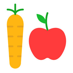 Good Eating Habits Icon Style