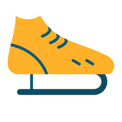Ice Skates Icon Style
