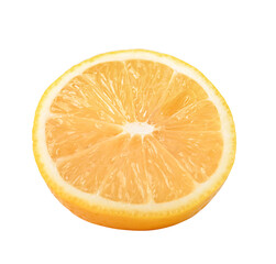 Half of Lemon on transparent png