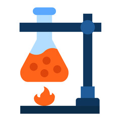 Lab Burner Icon Style