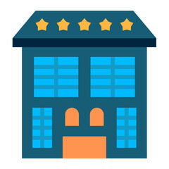 Obraz premium 5 Stars Hotel Icon Style