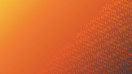 Geometric tile pattern. 
Interlocking shapes create a visually engaging design, rendered in a warm, vibrant gradient of orange and yellow.