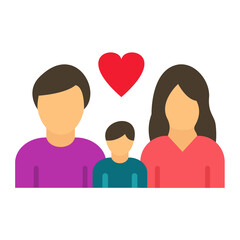 Happy Family Icon Style