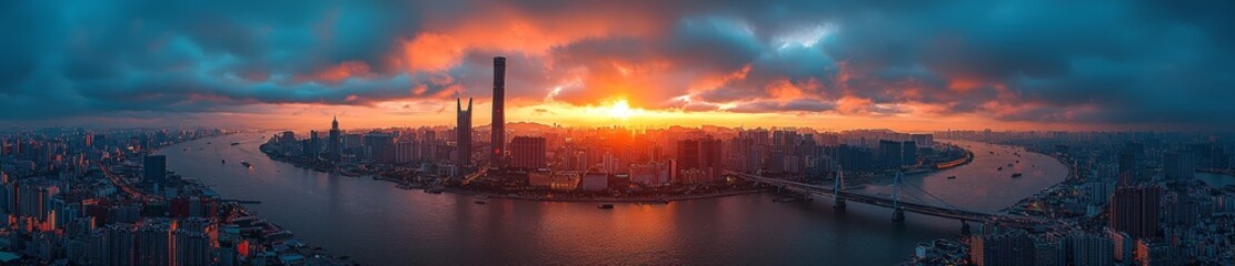 Aerial views capturing the majesty of Zhuhai, China, and the Macau Great Bay Area