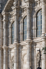 View of the 18th-century Ortakoy Mosque, formally the Büyük Mecidiye Camii in Beşiktaş, Istanbul, Turkey