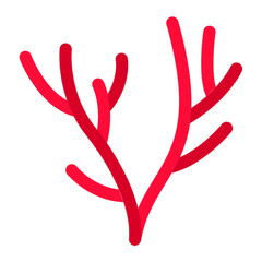 Obraz premium Coral Icon Style