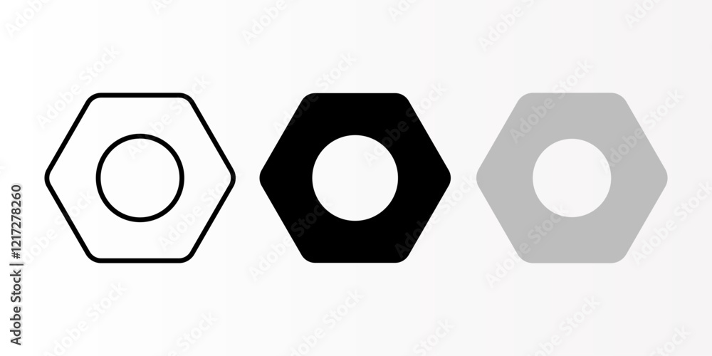 Poster settings icon set. setting sign. for mobile concept and web design. vector illustration on white bac