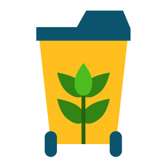 Compost Bin Icon Style