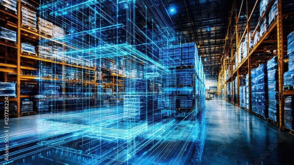 Poster integration of electronic grids and scanners for optimized storage solutions.