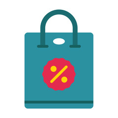 Shopping Bag Icon Style