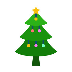 Christmas Tree Icon Style