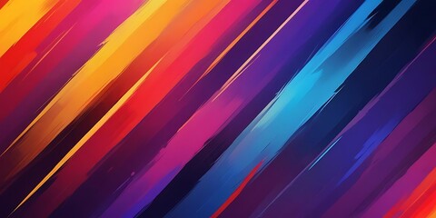 Colorful line drawing with a blue stripe