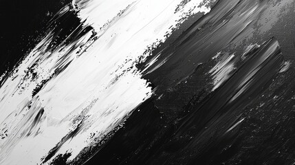 Obraz premium A chaotic abstract painting with a mix of dark and light colors and unpredictable brushwork