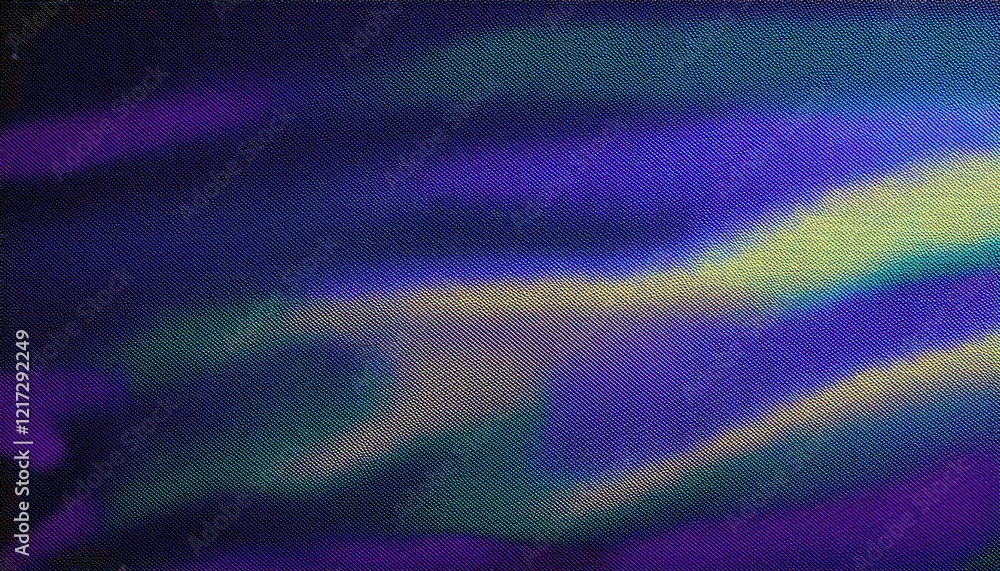Aufkleber abstract gradient fabric texture with vibrant green, purple, and blue hues creating a dynamic flow, 