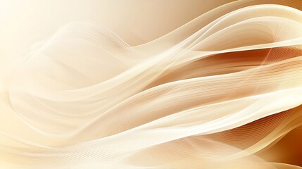 Abstract Beige and Brown Wave Pattern Design