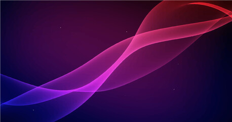 Colorful smooth light lines background. Vector illustration.