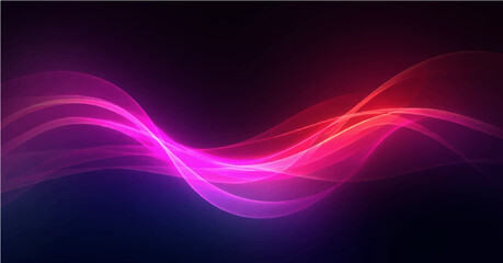 Colorful smooth light lines background. Vector illustration.
